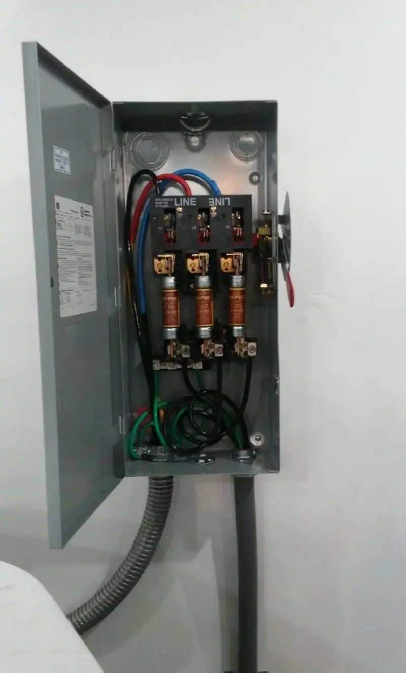 Three-phase disconnect switch installed for Electrical Wiring & Rewiring in Hornell